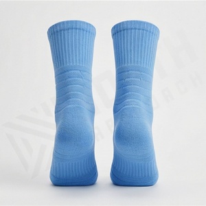 Chaussettes de sport de football en polaire épaisse, anti-odeur, antibactériennes, couleur personnalisée, respirantes, performance athlétique, chaussettes mi-mollet pour l'hiver - Product Image 2