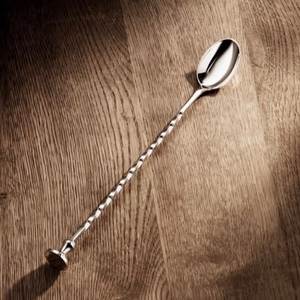 Cuillère de bar décorative en acier inoxydable, longue poignée, bâton de mélange pour cocktails, agitateur de boissons, outil de barman pour bars élégants - Product Image 5