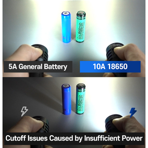 แบตเตอรี่ ZEROBEAM Samsung 18650 ความจุสูง 3500mAh 10A 3.7V แบบมีระบบป้องกัน ชาร์จซ้ำได้ แบตเตอรี่ลิเธียมไอออน - Product Image 5