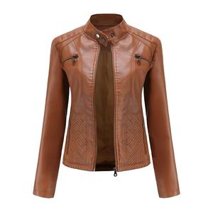 Veste en cuir véritable pour femme, style original en cuir de vache, look élégant, veste en cuir véritable pour femme, veste de motard pour femme - Product Image 3