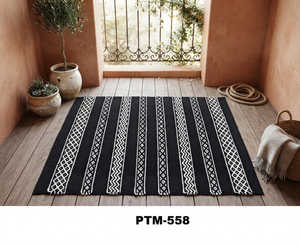 Cotton Handloom Hand Woven <b>Rug</b> PTM-558 - Product Image 3