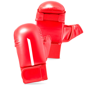 ถุงมือ MMA คุณภาพสูงขายดี ระบายอากาศได้ดี ครึ่งนิ้ว สำหรับฝึกซ้อม ปรับแต่งได้ หนัง PU และ PVC 8 ออนซ์ สำหรับยิม - Product Image 2