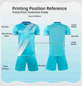 Camisetas de fútbol deportivas de secado rápido sublimadas de alta calidad, camisetas de fútbol, conjuntos de uniformes de fútbol de entrenamiento, conjuntos de ropa de fútbol para hombres - Product Image 2
