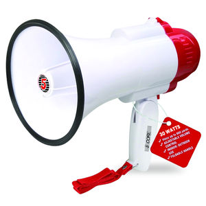 Megafono da 30W con Altoparlante a Tromba, Portata di 800 Iarde, Sirena Potente, Amplificatore Vocale, Attrezzatura Portatile per Sicurezza e Sopravvivenza - Product Image 1