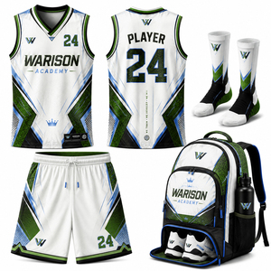 100% Polyester Basketball Training Uniform Kit Unisex Plus Size Quick Dry Basketball Jersey Shorts Socks And Sports Bag Set - Product Image 6