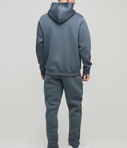 Men's Hooded Sweatshirt <b>Set</b> Maroon Cotton Fleece Breathable 400g Streetwear Winter Wear Printed Logo Front - Product Image 5