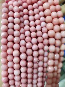 ลูกปัดหินอาเกตสีชมพูทรงกลมเหลี่ยมเพชรพลอยแบบเต็มเส้น หินธรรมชาติสำหรับทำเครื่องประดับ DIY ขายส่ง - Product Image 4