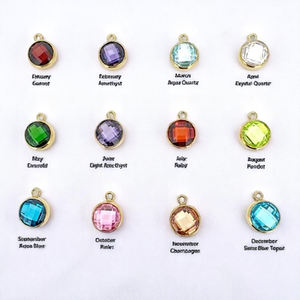 Colgante de Amatista Claro Redondo de 6mm con Cierre de Langosta, Bañado en Oro, Fornitura de Joyería con Piedra Preciosa - Product Image 5