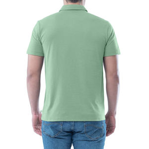 <b>Half</b>-<b>Button</b> Comfortable Men's Polo <b>Shirts</b> With Latest Design Casual Relaxed Fit Collar Moisture Wicking - Product Image 2