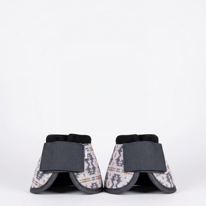High Quality TPU Horse Leg Boots with Geometric Pattern Support Wraps and <b>Velcro</b> <b>Strap</b> Pair for Racing-Customizable - Product Image 1