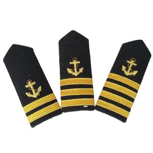 Insignias de Solapa Personalizadas para Oficiales, Bordadas, Sin Níquel, de Fieltro No Tejido, con Patrón de Estrella, Decoraciones de Rango para Uniformes, Material de Tela - Product Image 5