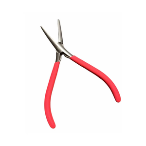 New Hair <b>Extension</b> Tools Functional Pliers <b>Micro</b> Bead Stainless Steel Red Handle for Commercial Hair <b>Extension</b> Tools - Product Image 1