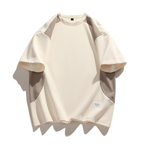 Conjunto Deportivo de Verano para Hombre, Transpirable, Ligero, Talla Grande, Hasta la Rodilla, con Bloques de Color, Cuello Redondo, Holgado - Product Image 2