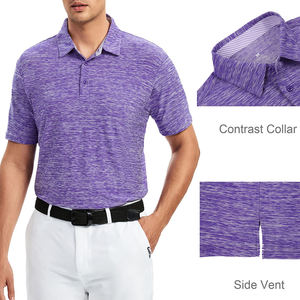 Polo de Golf Personalizado para Hombre, Manga Corta, Logotipo OEM, 100% Poliéster, Secado Rápido, Camiseta de Punto, Alta Calidad, Transpirable - Product Image 4