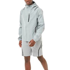 ชุดกางเกงขาสั้นกันลมสำหรับผู้ชายเสื้อกันลมย้อมสีล้วนชุดสั้นเสื้อกันลมสวมใส่สบายชุด2026 - Product Image 2