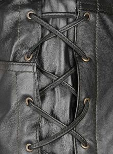 กางเกงหนังผูกเชือก - สไตล์ - Product Image 4