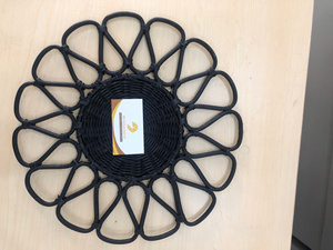 Handmade Rattan Decorative Plate Premium Quality Natural Fiber Tray for Modern Home Decor - Product Image 1
