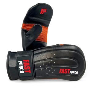 ถุงมือชกมวยแบบกำหนดเอง Fast Punch สีดำ ถุงมือฝึกซ้อมชกมวย 16 ออนซ์ หนัง PU ถุงมือชกมวยปรับแต่งได้ ถุงมือฝึกซ้อม - Product Image 2