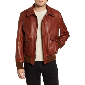 เสื้อแจ็คเก็ตหนังสำหรับขี่มอเตอร์ไซค์ผู้ชาย ราคาขายดีที่สุด MOQ ต่ำ แจ็คเก็ตหนังสไตล์ไบค์เกอร์ คุณภาพสูง - Product Image 2