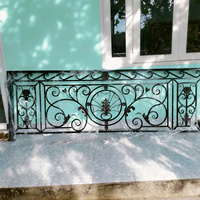 Barandilla de Balcón de Acero Inoxidable y Hierro Forjado de Diseño Moderno, Reja Ornamental para Villa/Hogar, 1 Año de Garantía, TTD para Terraza/Porche