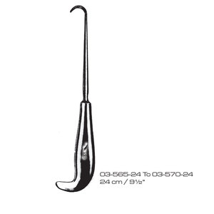 Écarteur chirurgical Volkmann 24 cm, manuel, en acier inoxydable, instrument de chirurgie générale de classe I pour usage hospitalier ORL, certifié CE - Product Image 3
