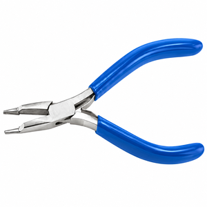 Pince coupante à bec de canard 5,21 po en acier inoxydable avec poignée en PVC bleu, outil manuel pour la fabrication de bijoux et la coupe de fil, modèle ZM-J-636 pour le bricolage - Product Image 1