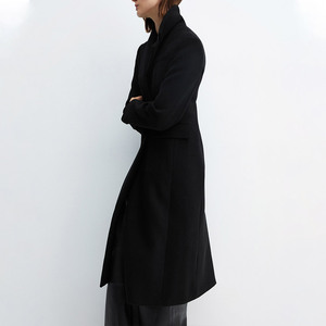 Manteau long en laine croisé pour femme grande taille, chaud et tendance, idéal automne-hiver – Meilleure vente - Product Image 4