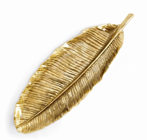 Bol décoratif en métal doré en forme de feuille, fait main, poli, élégant, idéal pour offrir, décoration de table raffinée - Product Image 4
