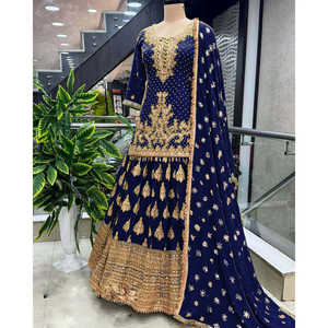 Elegante ropa de boda Hermoso Top Lehenga y Dupatta para ropa de boda - Product Image 1