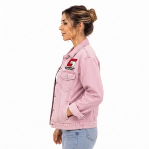 Private Label Manufacturer Premium Women <b>Denim</b> <b>Jacket</b> High Quality Cotton <b>Denim</b> Outerwear with <b>Custom</b> Logo OEM Service OEM Size - Product Image 2