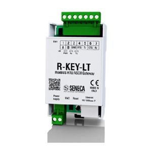 Seneca R-KEY-LT Serial Device Server Ethernet RS232/RS485 Modbus Gateway for Industrial Networks 19-28V AC/10-40V DC 1-Year - Product Image 1