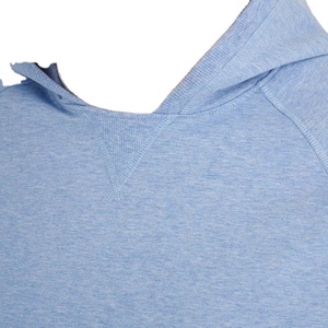 Sweat à capuche pour homme en molleton 100% coton, col rond, hiver, couleur unie, effet délavé, avec demi-fermeture éclair, design color block, coupe oversize, séchage rapide - Product Image 6