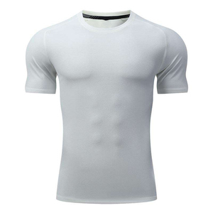 T-shirt homme vert chiné en coton uni, décontracté, personnalisable avec logo, coupe ajustée, col rond, t-shirt de sport - Product Image 6
