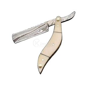 Navaja de Afeitar Clásica Negra, Manual, Recta, Profesional para Barbería, de Acero Inoxidable - Product Image 4