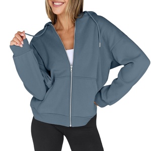 Sweat à capuche d'impression bouffante de broderie personnalisée de haute qualité pour confortable éponge surdimensionné vierge sweats à capuche et sweat-shirts pour femmes - Product Image 1