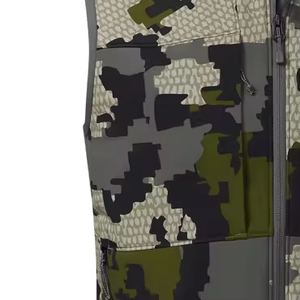 Gilet matelassé sans manches coupe-vent et imperméable à imprimé numérique camouflage, idéal pour le tir, la randonnée et la chasse – Nouvelle collection très demandée - Product Image 5