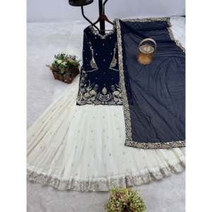 Hermoso conjunto Dupatta superior y elegante para mujer para fiestas - Product Image 2