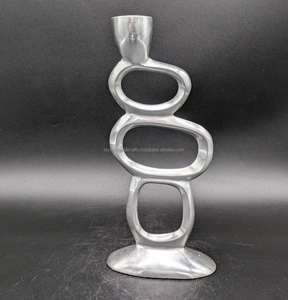 Soporte de vela de alta demanda, decoración de barra de mesa de restaurante nórdico, candelabro de luz de té de Metal DE LA India - Product Image 6