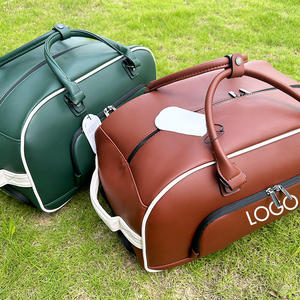 Bolsa de Golf Portátil al por Mayor, de Cuero PU, Impermeable, con Cierre de Cremallera, Tipo Boston, en Stock - Product Image 3