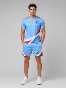 Conjunto de Pantalones Cortos Casuales de Verano para Hombre, Estilo Vintage, Ecológicos, de Secado Rápido, Camiseta de Manga Corta, Nuevo Diseño - Product Image 1
