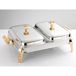 Traditional Chafing Dish Home And Restaurant Table Ware Decorative Food Warmer <b>Buffet</b> <b>Server</b> Chaffing Dish Hotels Supplies - Product Image 3