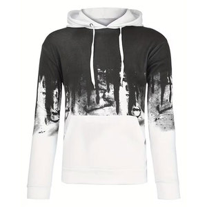 Sweat-shirt à capuche pour homme avec manches raglan, sweat-shirt décontracté pour homme, pull-over, patchwork multicolore FORTLEO INDUSTRIES - Product Image 3