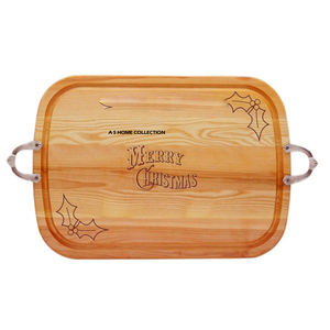 Plateau de Noël décoratif de qualité supérieure en aluminium pour servir des bonbons, des biscuits, des fruits secs, sublimation vierge, vente en gros - Product Image 4