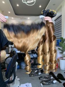 Venta al por mayor 100% Remy hinchable textura extensiones de cabello humano virgen sin procesar vietnamita paquetes de cabello de Vietnam - Product Image 3