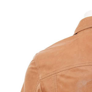 Chaqueta de Cuero Casual y Cómoda para Hombre, para Uso en la Ciudad en Invierno, Impermeable y Transpirable, Estilo Urbano, con Opción de Logotipo Frontal - Product Image 4