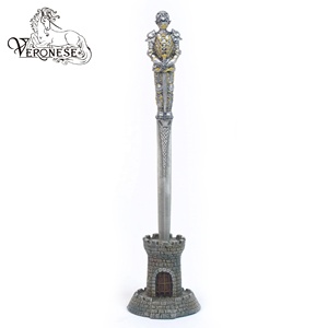 Escudo de Armadura Medieval de Diseño Veronés (MBZ+COLOR), Arte Europeo de Lujo Pintado a Mano, Coleccionable, Decoración del Hogar de Resina - Product Image 5