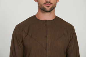 Jubba Musulmana Tradicional para Hombre, Hecha con Tela Suave, Colección Festiva, Diseño Único, Elegante, Largo hasta el Suelo, para Adultos - Product Image 3