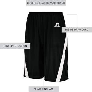 Shorts de basket-ball personnalisés pour hommes, taille XL, coupe athlétique, jersey en polyester imprimé - Product Image 5