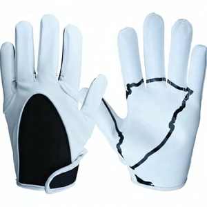 New Arrival High Quality Breathable Full Finger <b>Sticky</b> Football Receiver Gloves Sports Training American Football Gloves - Product Image 1