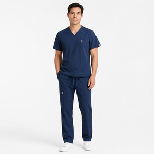 Unisex Matte Medical Uniform Premium Woven Jersey <b>Scrub</b> <b>Sets</b> for Nurses and Muslim Hospitals Runners - Product Image 1